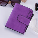 Foldable Short Wallet, Multi Card Slots Coin Purse, Trendy PU Leather Money Clip