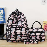 New 3-piece Lightweight School Backpack For Male And Female Students, Laptop Bag, Travel And Leisure Minimalist Bag, Cute Unicorn Backpack For College And High School, Teenage Girl And Boy Backpack