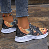 lovefery - Yellow Casual Sportswear Daily Patchwork Printing Round Comfortable Shoes