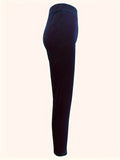 Plus Size Solid Fleece Wideband Waist High Rise Yoga Leggings - Women Plus - Soft, Stretchy, and Breathable for Ultimate Comfort and Support - Ideal for Fitness, Yoga, and Everyday Wear