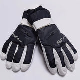 Outdoor Ski Sport Down Gloves Elastic Knit Cuff Zipper Gloves Autumn Winter Thick Warm Coldproof Non-slip Gloves