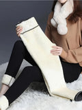 Winter Essential: Cozy Fleece-Lined High-Waisted Leggings - Perfect for Women's Active Lifestyle