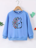 Cozy Chic Sweatshirt for Women - Soft, Stylish, and Relaxed Fit Long Sleeve Pullover Top for Casual Everyday Wear - Perfect for Graphic Lovers and Fashionistas