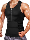 Men's Neoprene Sweat Enhancing Waist Trainer Vest with Trimmer Belt - Boosts Sweat Production, Accelerates Fat Burning, and Shapes a Slimmer Body for Sauna and Fitness Enthusiasts