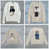 Women Sweaters Cartoon Rl Bear Women Winter Clothing Fashion Long Sleeve Knitted Pullover Cotton Wool Cotton Soft KOQ6