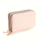 Women's PU Leather Wallet, Elegant Zipper, Small Compact Purse For Cards And Cash, Easy To Carry, Perfect For Daily Commute