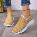 lovefery - Red Casual Patchwork Round Comfortable Shoes