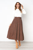 Elastic High Waist Side Pockets Skirt