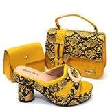 Nigerian Shoes and Bags Set Round Toe Italian Royal Paty Matching Shoes and Bag in Sky Blue Color 240605