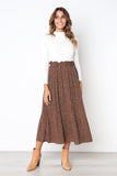 Elastic High Waist Side Pockets Skirt