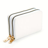 Women's PU Leather Wallet, Elegant Zipper, Small Compact Purse For Cards And Cash, Easy To Carry, Perfect For Daily Commute