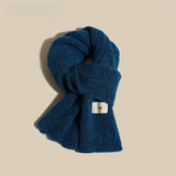 Soft And Cozy Scarf With Wool Blend, Elegant Knit Design, Warm And Windproof, Perfect For Evening Outing