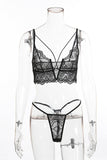 lovefery Lace Halter Sexy Lingerie Set