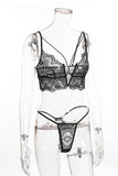 lovefery Lace Halter Sexy Lingerie Set