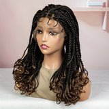 Premium Anytimewig - Luxurious 9x6 Lace Front Braided Wig - Mid-Length, Ultra-Breathable, Versatile Style for Fashion-Conscious Women