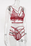 lovefery Lace See Through Eyelash Lingerie Sets