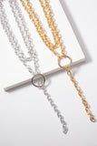 lovefery Hip Hop Rock Circle Long Chain Necklace