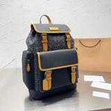 luxury designer backpack handbag letter designer luxury backpack large capacity Temperament hiking bag versatile gift backpack Material Leather styles very good