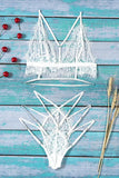 lovefery Lace See Through Eyelash Lingerie Set