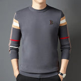 Men's Sweaters Fall Winter High End Designer Knitwear Men Classic Casual Stripe Plaid Pullovers Mens Business Brand Soft Warm 221124