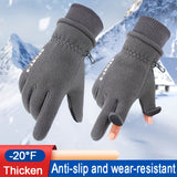 Winter Warm Ski Gloves High Quality Polar Fleece Flip Ski Riding Gloves Unisex Gloves Waterproof Windproof Cold Touch Screen Gloves Bicycle Motorcycle Riding Gloves