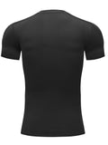 EliteFit Men's Compression Baselayer Shirt - Moisture-Wicking, Thermal, Four-Way Stretch, Breathable, Quick-Drying, Cold Weather, Short Sleeve, Athletic Undershirt for Sports, Workout, Fitness, and Outdoor Activities