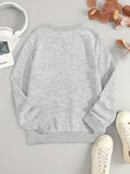 All-Season Geometric Leopard Print Casual Sweatshirt - Stretchy, Durable Crew Neck Top for Daily Comfort