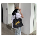 LoveFery - Crossbody Bags For Women Casual Denim Bags embroidery Female Shoulder Bag Pack Travel Zipper Handbag Tote Ladies Messenger Bag