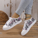 lovefery - Halloween Yellow Casual Daily Patchwork Printing Round Comfortable Shoes