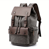 1pc Retro Canvas Backpack - Stylish & Durable for Everyday Use - Simple, Fashionable, Casual Design - Unisex, Spacious Compartments