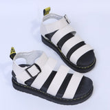 lovefery - White Casual Patchwork Solid Color Round Comfortable Out Door Shoes