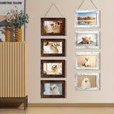 1pc Rustic Multi-Photo Wall Frame - Displays 4 Pictures, Charming Home & Art Decor, Ideal for Birthday & Party Celebrations