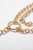 lovefery Hip Hop Rock Circle Long Chain Necklace