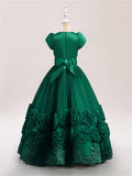 Children's dress Princess dress style long pompadour dress Girl's birthday catwalk piano performance dress