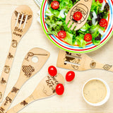 5pcs Non-Stick Bee-Themed Wooden Spoons and Spatula Set - Durable, Easy-to-Clean, and Heat-Resistant Cooking Essentials - Perfect for Cooking, Baking, and as a Thoughtful Housewarming, Summer Holiday, and College Dorm Gift