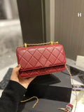 New style Designers CC Top Shoulder Quality Women Caviar Lambskin Leather Clutch Quilted Chain Cross Body Bag Totes Woc Diamond Lattice Messenger Bags Pu