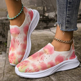 lovefery - Pink Casual Sportswear Daily Patchwork Tie-dye Round Mesh Breathable Comfortable Out Door Shoes