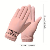 Winter Warmth Touch Screen Gloves - Windproof, Thickened, Elegant, Fashionable, and Functional Cycling Driving Gloves for Women - Perfect for Cold Weather Sports and Outdoor Activities