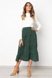 Elastic High Waist Side Pockets Skirt