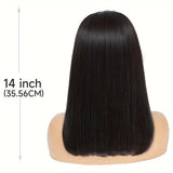 Straight Bob Wig Human Hair 13x4 HD Transparent Lace Front Wigs Human Hair 12 Inch 150% Short Bob Wigs for Women Glueless Bob Lace Front Wigs Human Hair Pre Plucked Natural Color