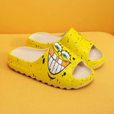 lovefery - Yellow White Casual Simplicity Printing Opend Comfortable Shoes