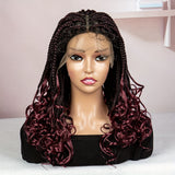 Premium Anytimewig - Luxurious 9x6 Lace Front Braided Wig - Mid-Length, Ultra-Breathable, Versatile Style for Fashion-Conscious Women