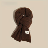 Soft And Cozy Scarf With Wool Blend, Elegant Knit Design, Warm And Windproof, Perfect For Evening Outing