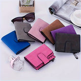 Foldable Short Wallet, Multi Card Slots Coin Purse, Trendy PU Leather Money Clip