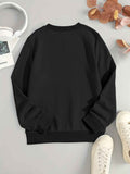 All-Season Geometric Leopard Print Casual Sweatshirt - Stretchy, Durable Crew Neck Top for Daily Comfort