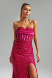 lovefery Alison Strapless Sequins Maxi Dress