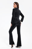 lovefery Buffy Black Sequins Blazers Set