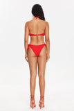 lovefery Eamon Flower Crossed Halter Bikini Set