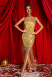 lovefery Euran Tassel Sequin Dress