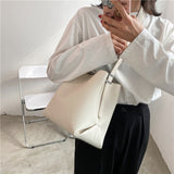 LoveFery - PU Leather Women Bucket Shoulder Bag Brand Luxury Solid Color ladies Handbags Casual Female Crossbody bags bolsas totes